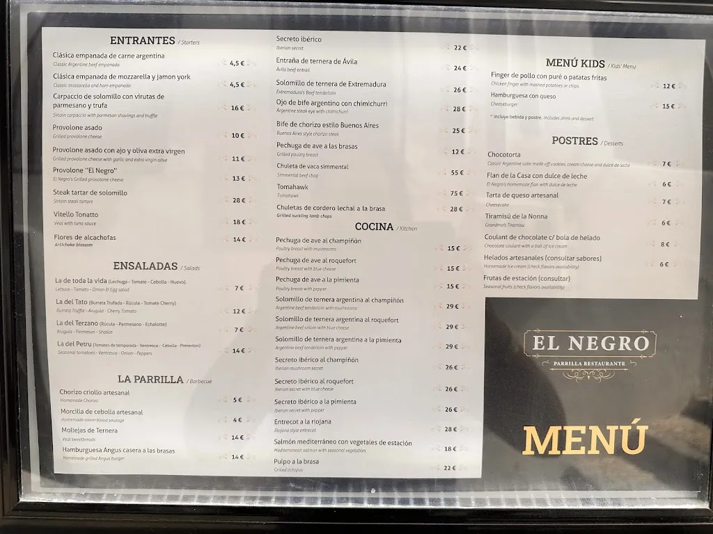 Menu_El Negro Parrilla Restaurante_Altea_image_3