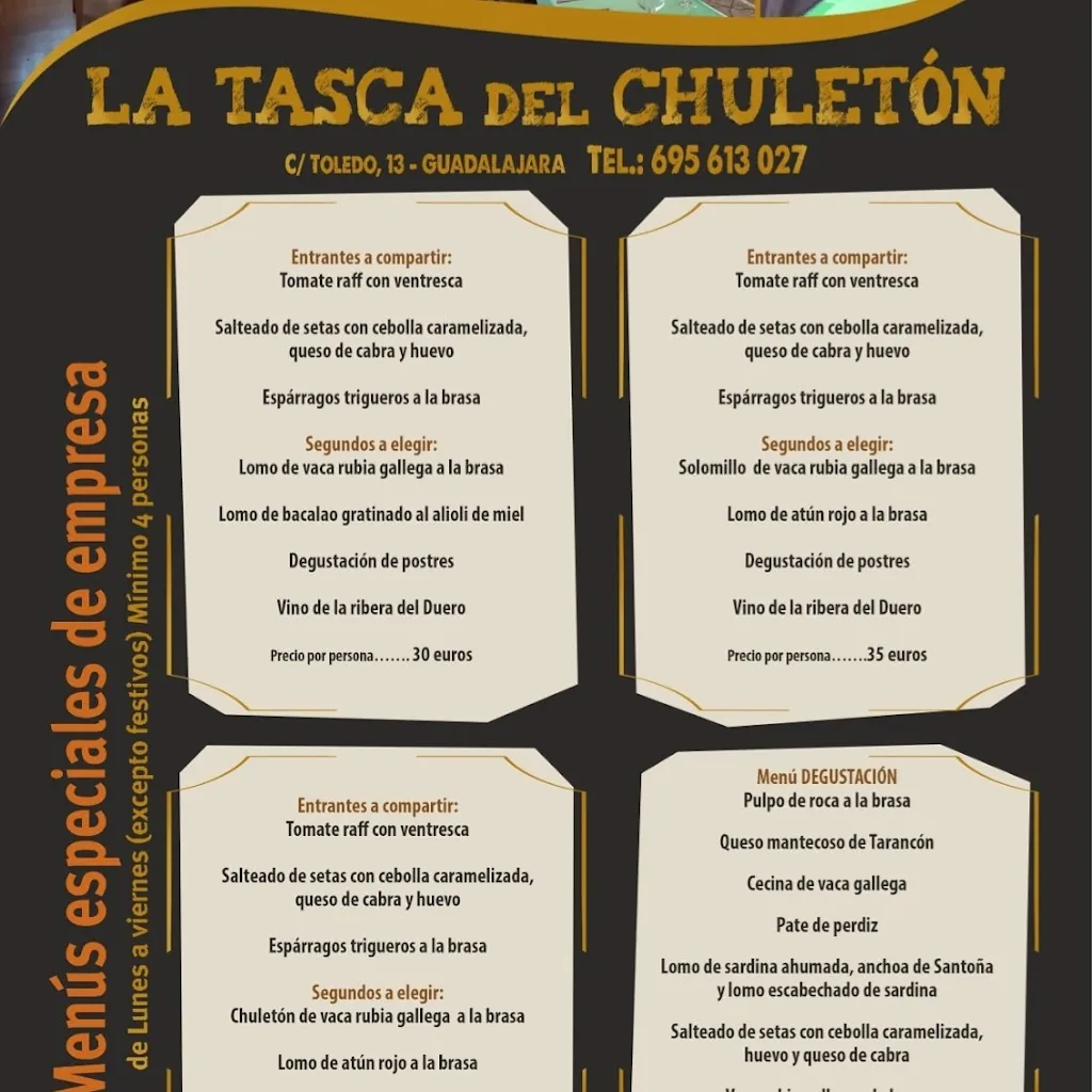 Menu_La Tasca del Chuletón_Atanzón_image_2