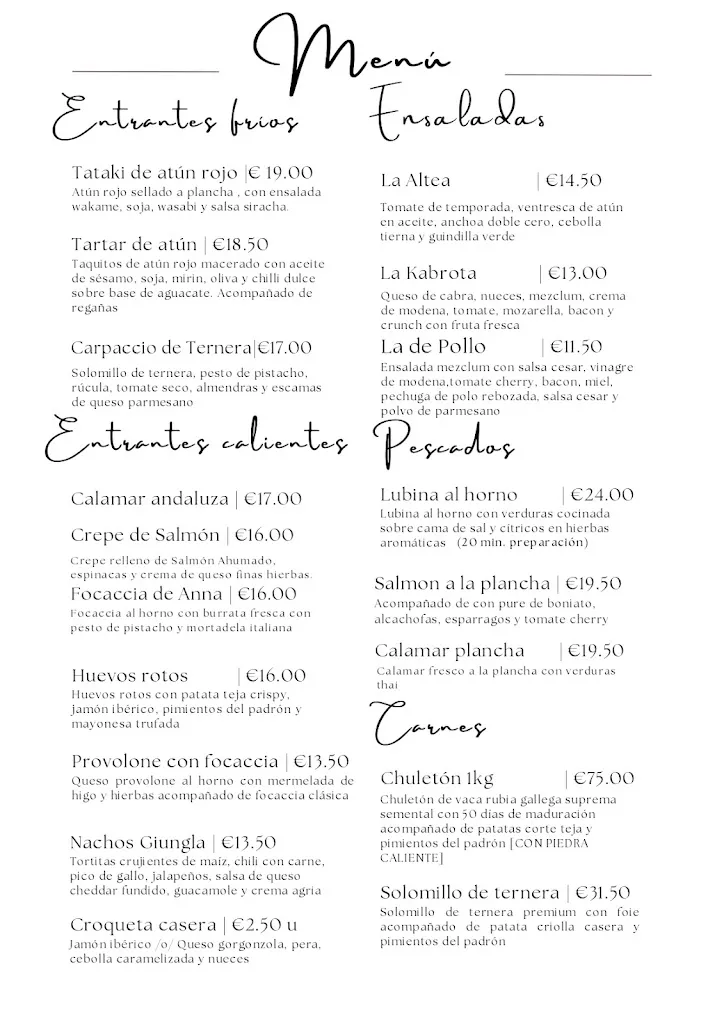 Menu_Giungla - Restaurante Lounge Bar en Altea_Altea_image_2