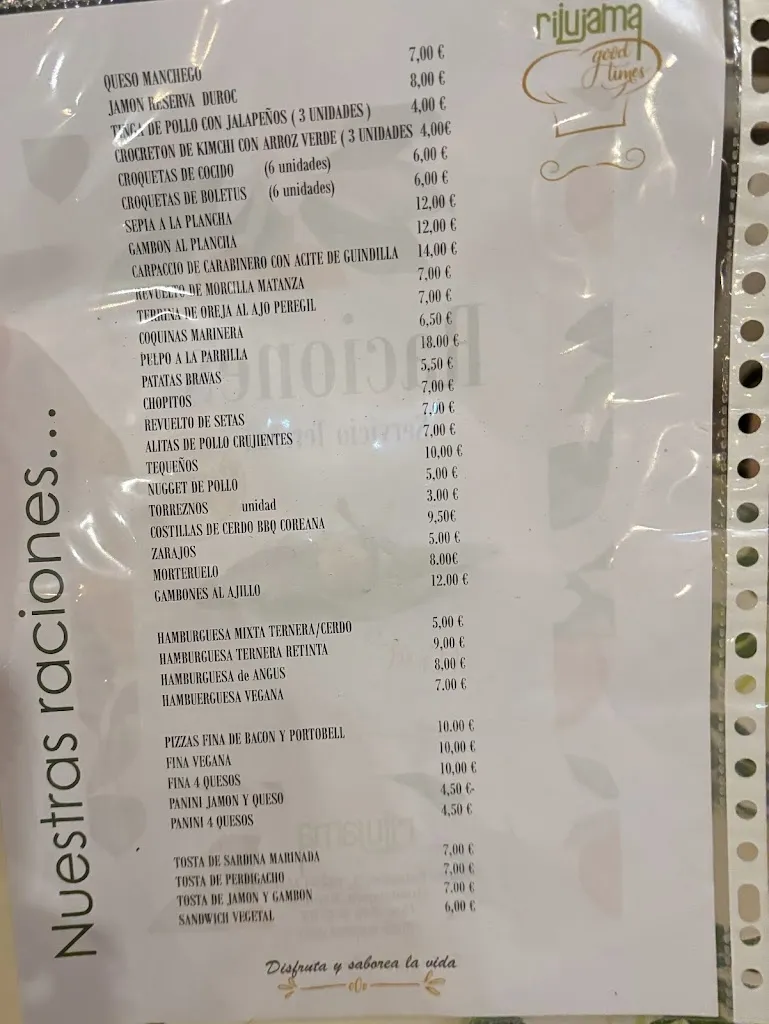 Menu_Restaurante Rijujama_Bujalaro_immagine_2