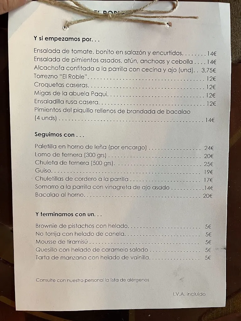 Menu_restaurante El Roble Campillo_Campillo de Ranas_image_1