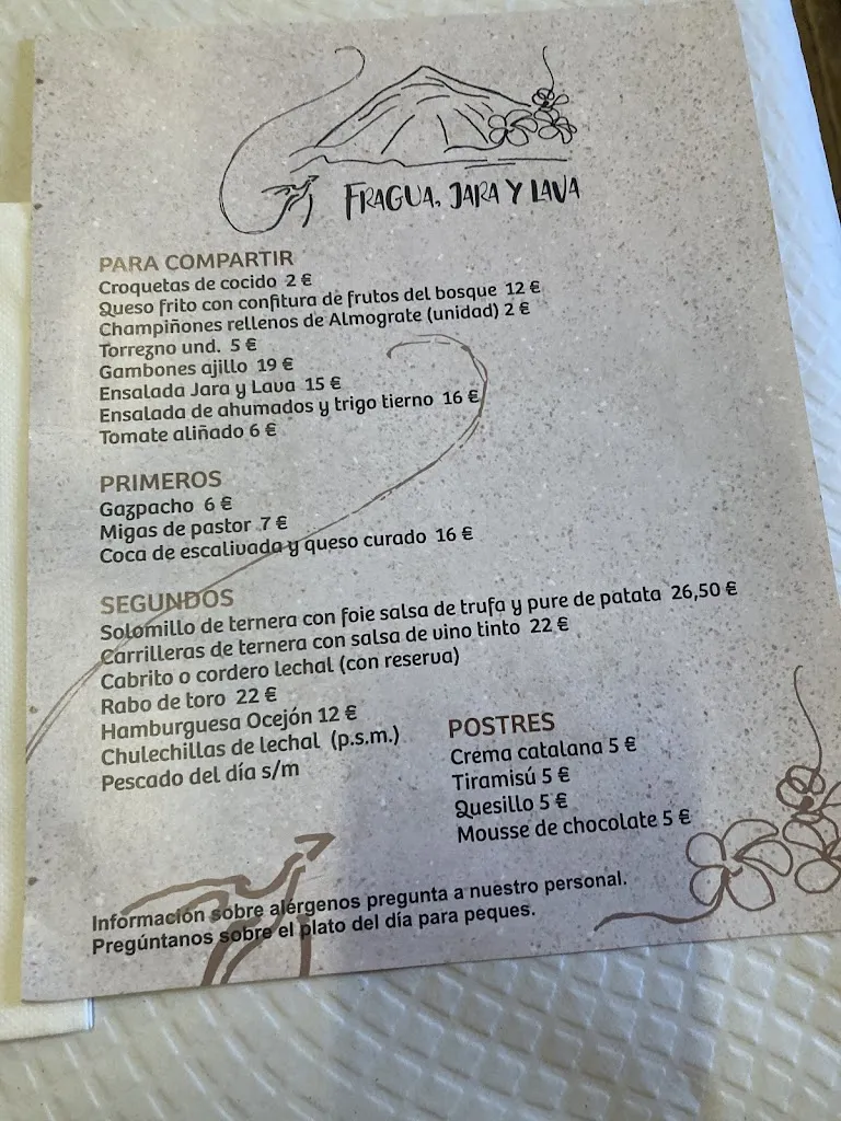 Menu_La Fragua Jara y Lava_Campillo de Ranas_image_2