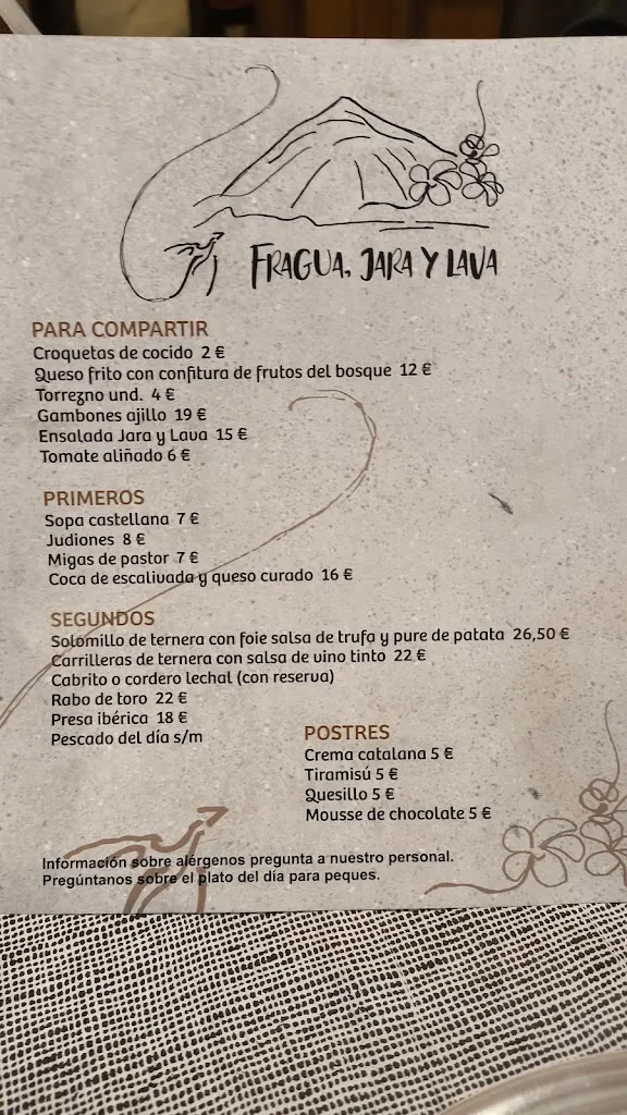 Menu_La Fragua Jara y Lava_Campillo de Ranas_image_3