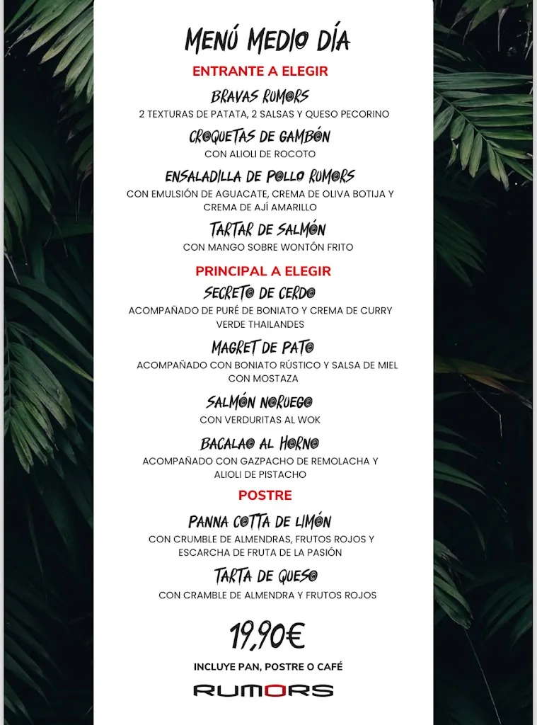 Menu_Rumors Altea_Altea_immagine_3