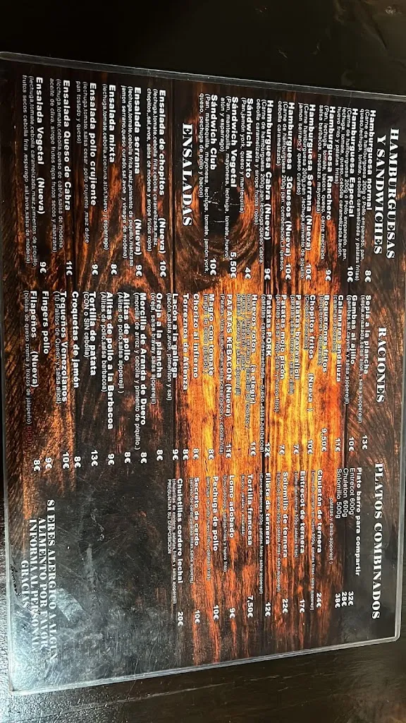 Menu_Bar La Plaza_Cantalojas_image_2