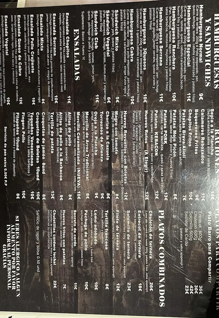 Menu_Bar La Plaza_Cantalojas_image_3