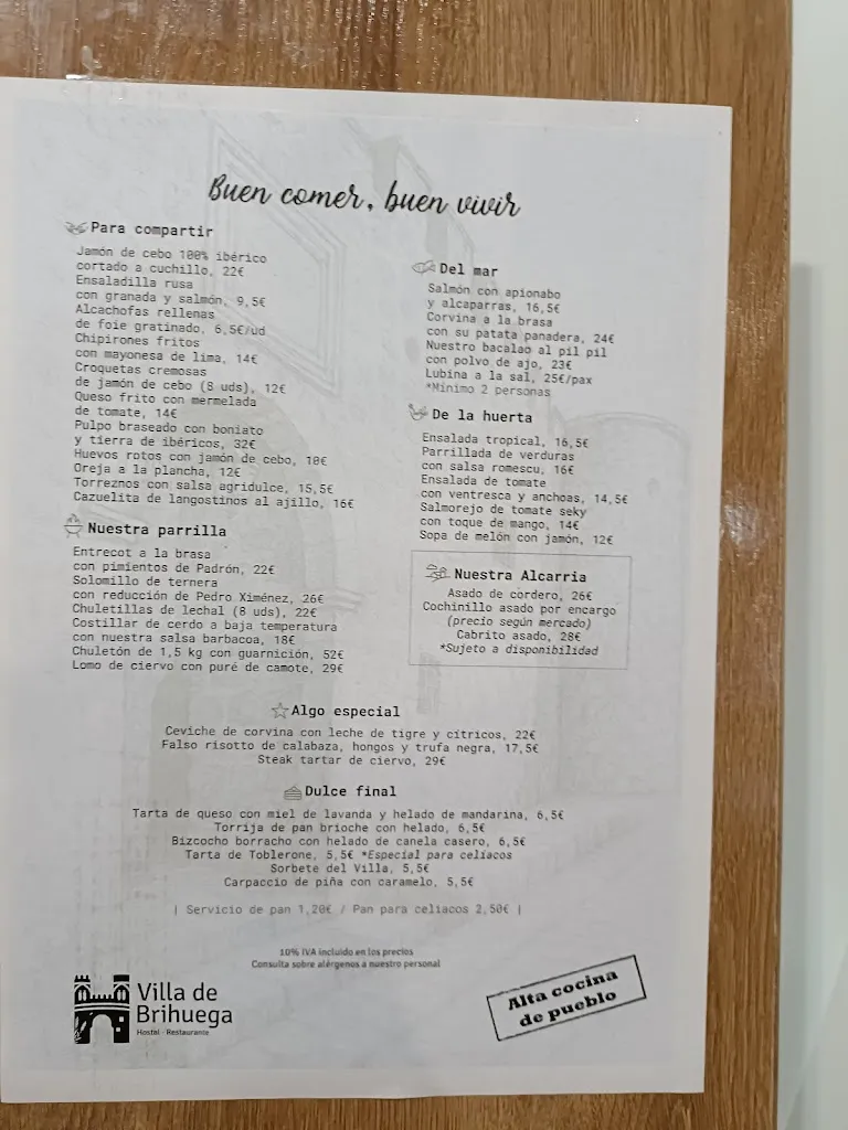 Menu_Hostal-Restaurante Villa de Brihuega_Brihuega_image_2
