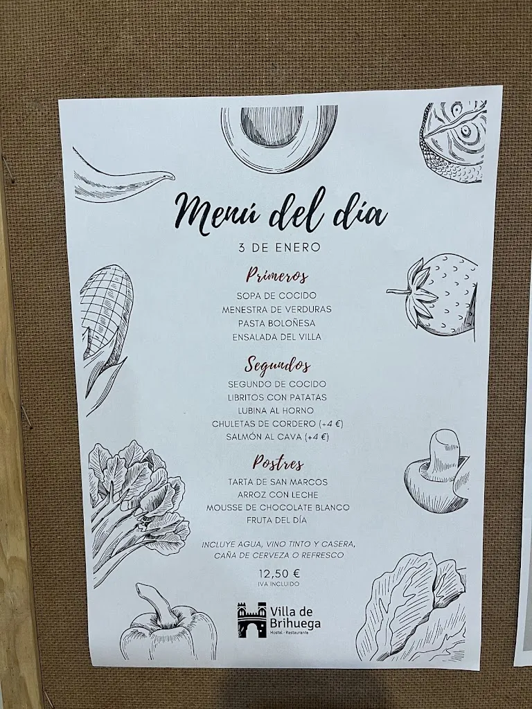 Menu_Hostal-Restaurante Villa de Brihuega_Brihuega_image_3