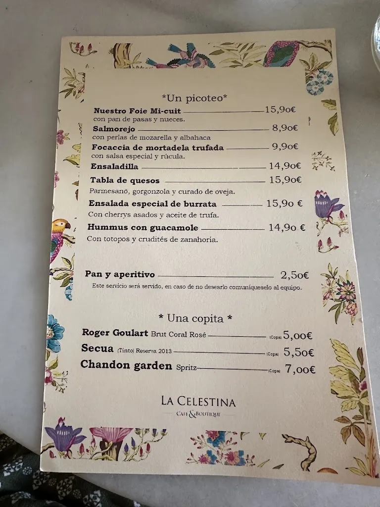 Menu_La Celestina Café & Boutique_Brihuega_image_1