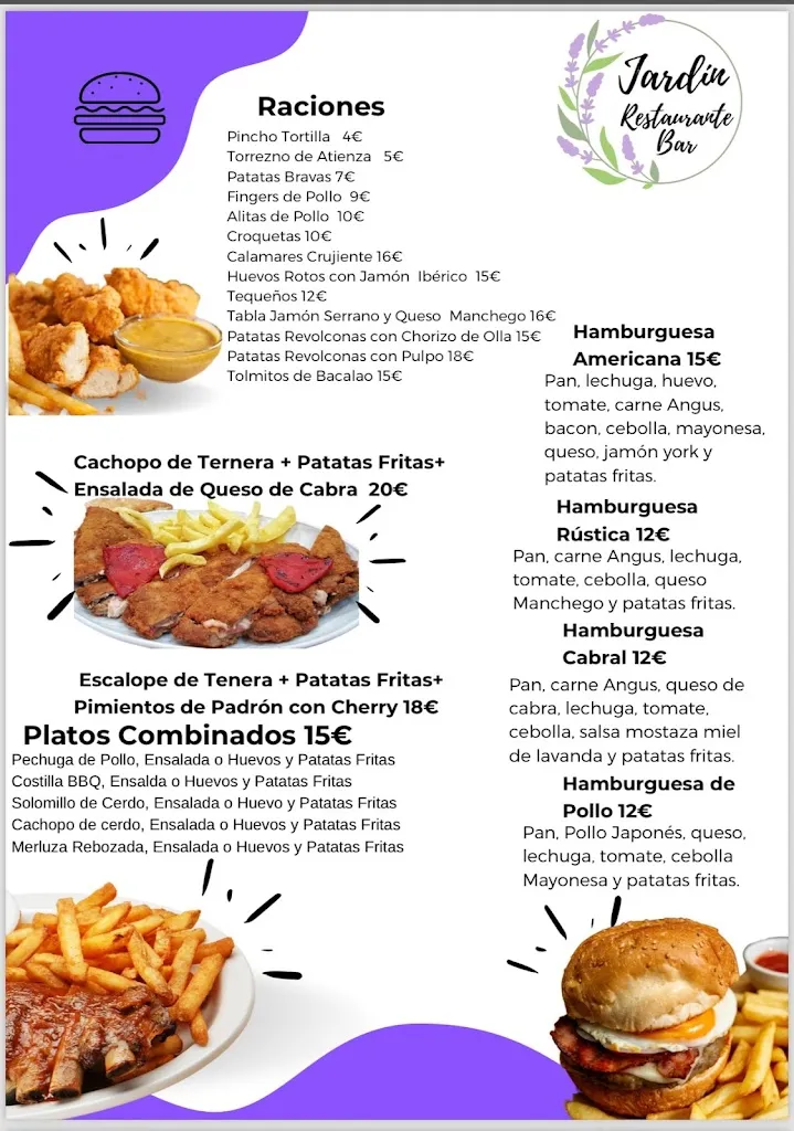 Menu_Bar El Jardin_Brihuega_image_2