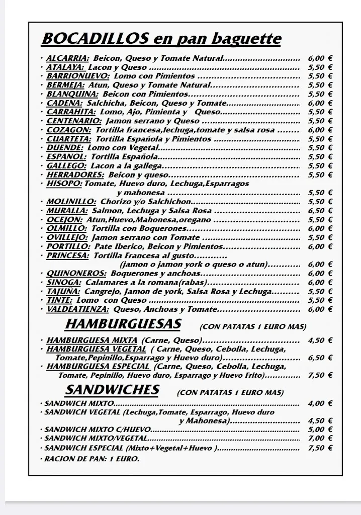 Menu_El Duende_Brihuega_image_1