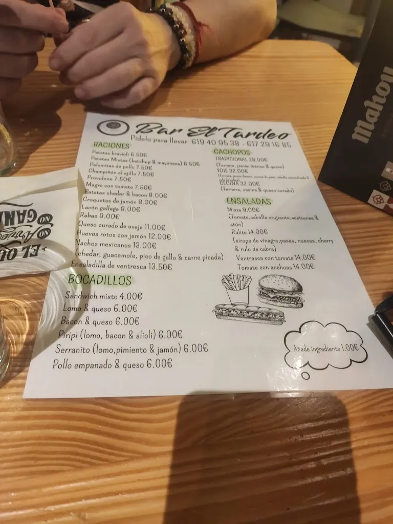 Menu_Bar El Tardeo_Brihuega_immagine_3