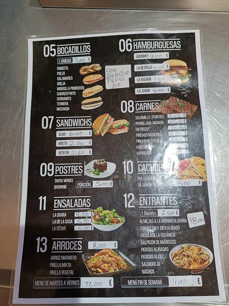 Menu_LA TARARA Bar restaurante Peñarrubia_Casa de Uceda_image_1