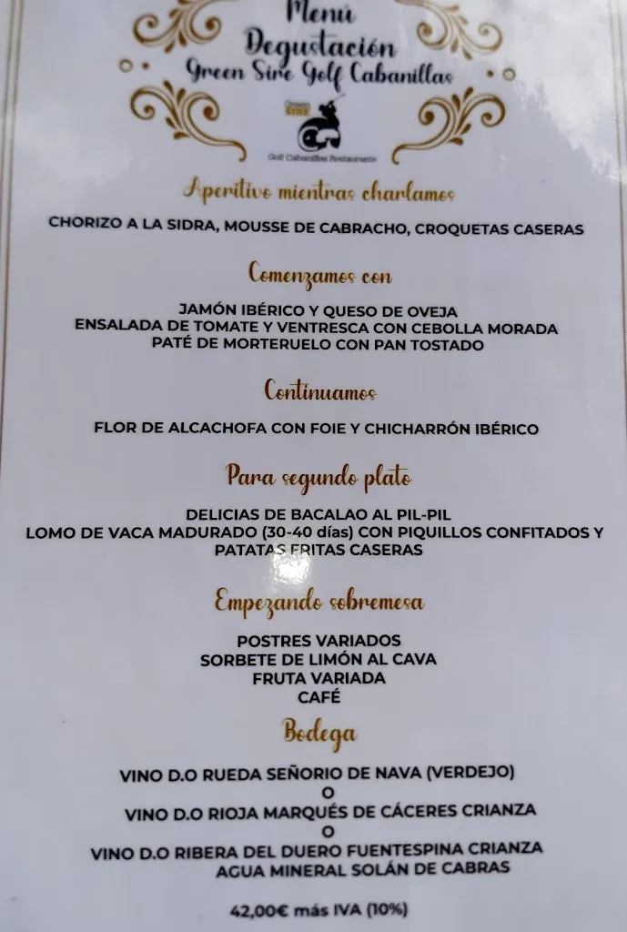 Menu_Restaurante Green Sire Golf Cabanillas_Cabanillas del Campo_image_3