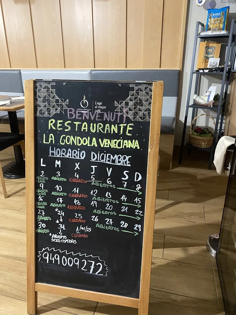 Menu_La Góndola Veneciana restaurante _Cendejas de la Torre_image_1