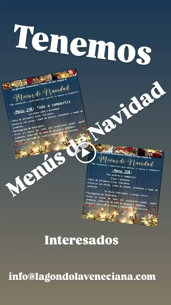 Menu_La Góndola Veneciana restaurante _Cendejas de la Torre_image_2