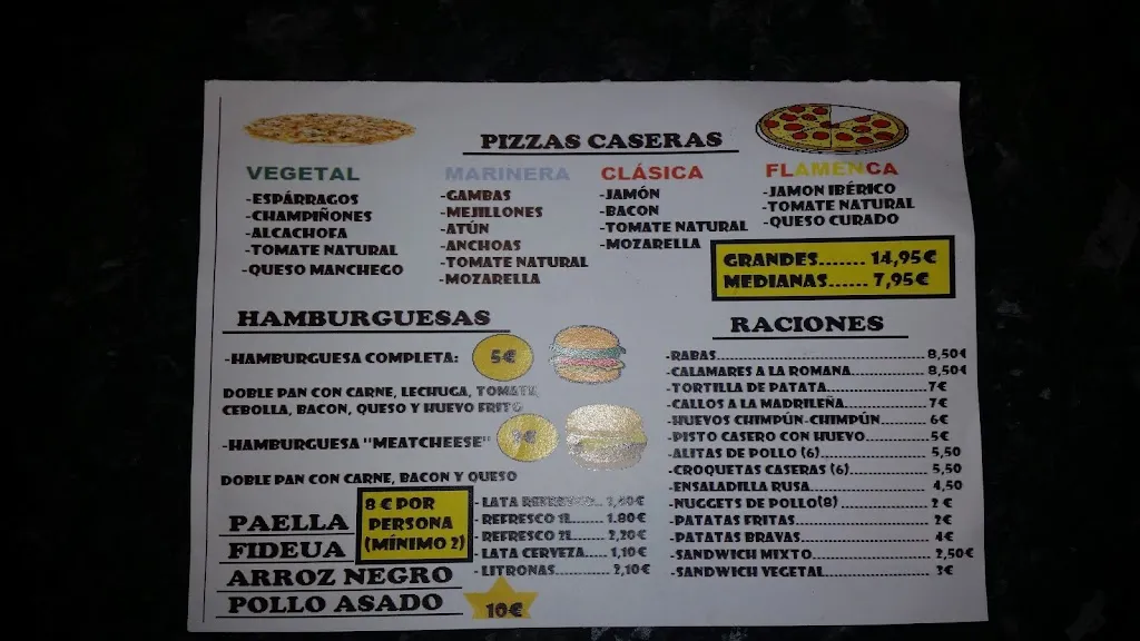 Menu_BAR RESTAURANTE DON D' MARÍA_Chiloeches_immagine_1