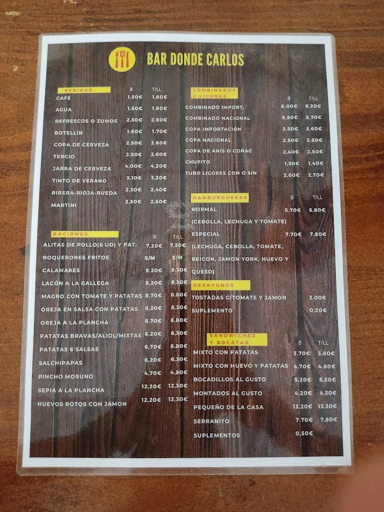 Menu_Bar La Terraza_Azuqueca de Henares_image_1