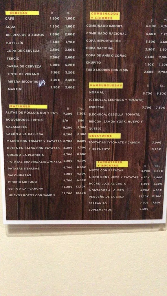 Menu_Bar La Terraza_Azuqueca de Henares_image_2