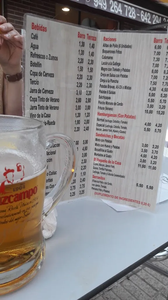 Manuel Martinez Moreno_Bar La Terraza_Azuqueca de Henares_review