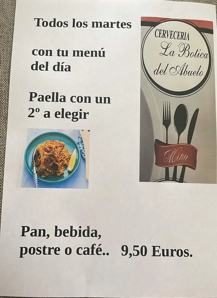 Menu_Cervecería La Botica Del Abuelo_Azuqueca de Henares_image_1