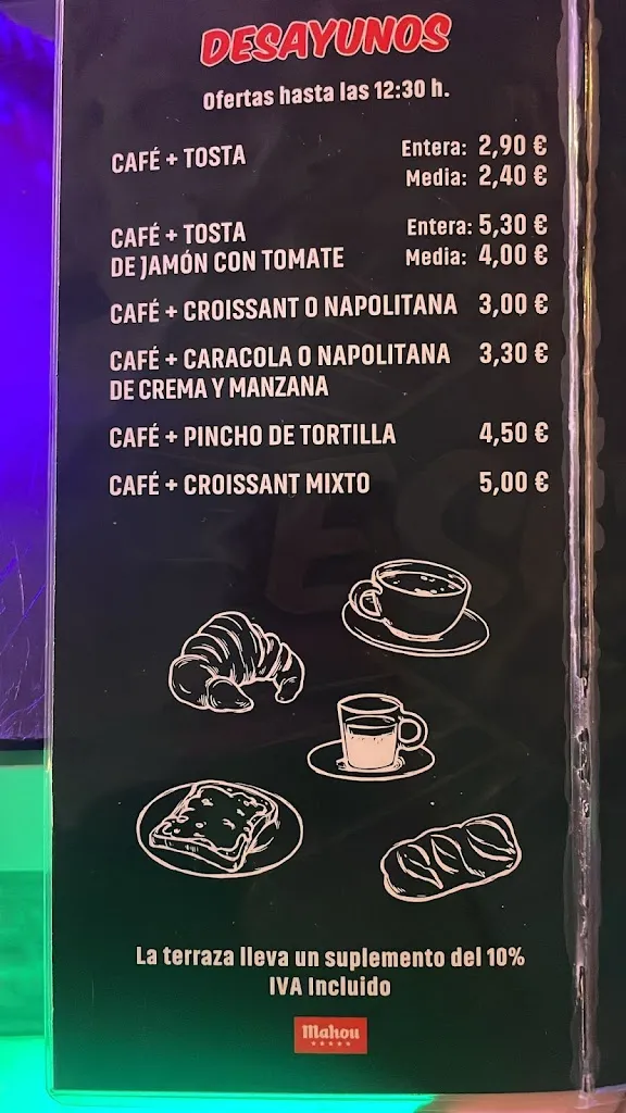 Menu_Bar La Escapada_Azuqueca de Henares_image_2