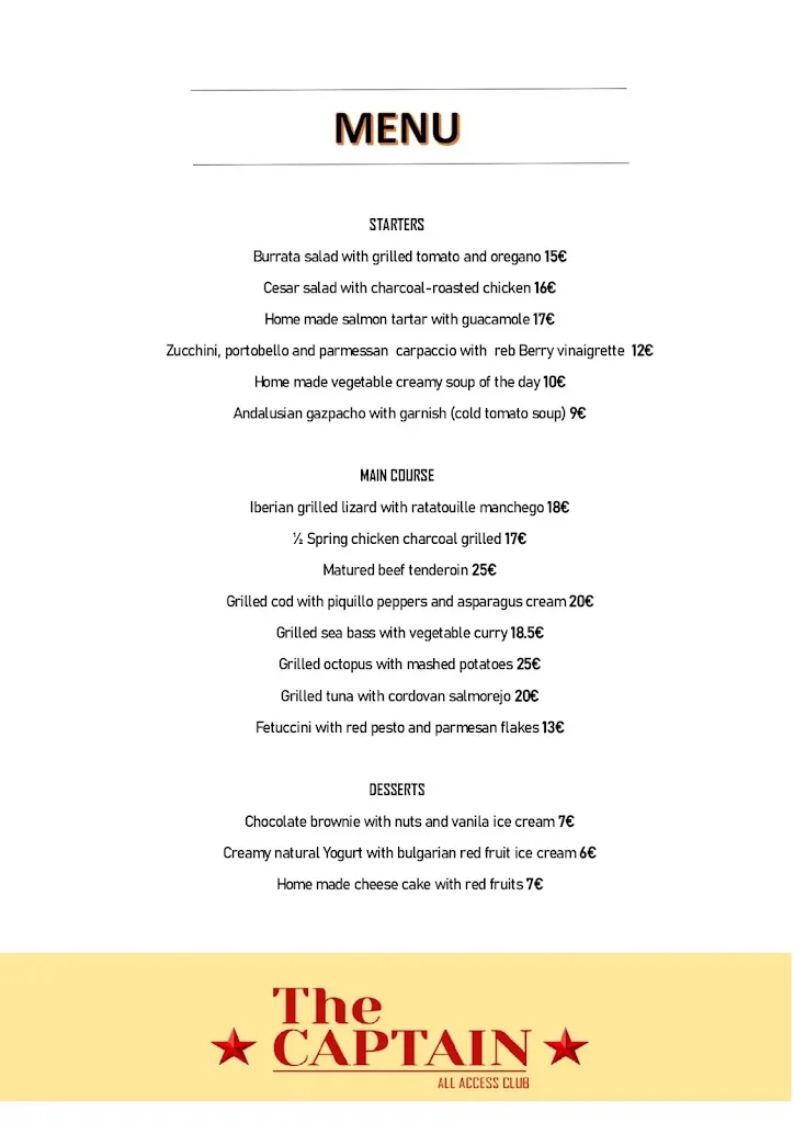 Menu_Restaurante The Captain_Capela A_immagine_2