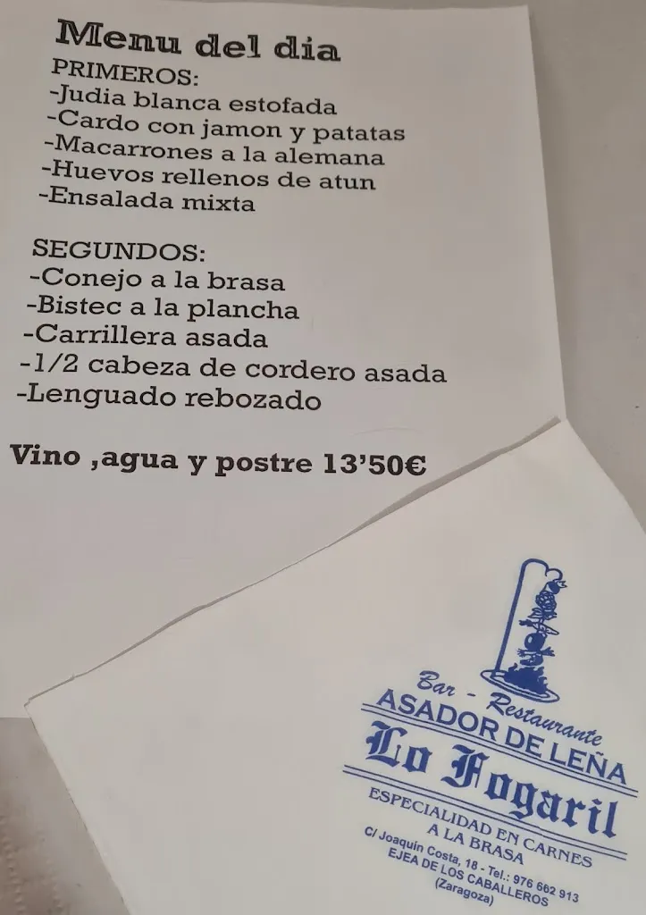 Menu_Restaurante Lo Fogaril_Cincovillas_image_1