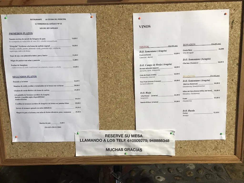 Menu_La Cocina del Principal_Cincovillas_image_1