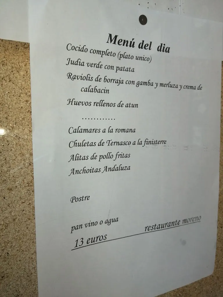 Menu_Moreno Taberna Restaurante_Cincovillas_immagine_2