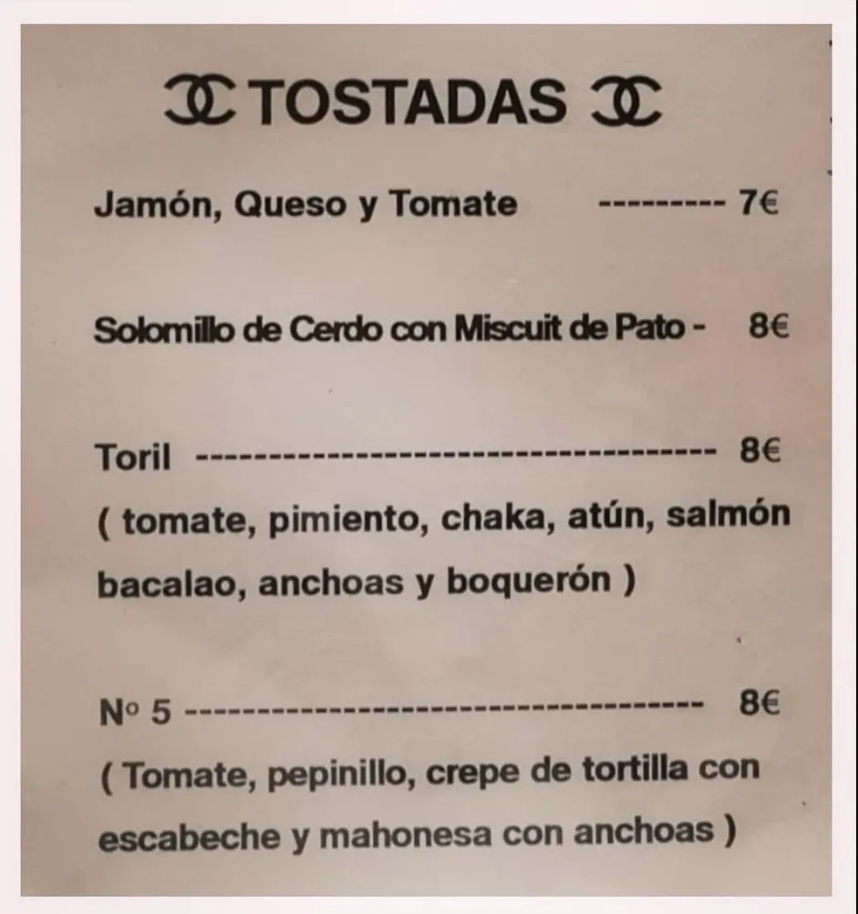 Menu_Toril Nº 5 Café Bar_Cincovillas_image_2