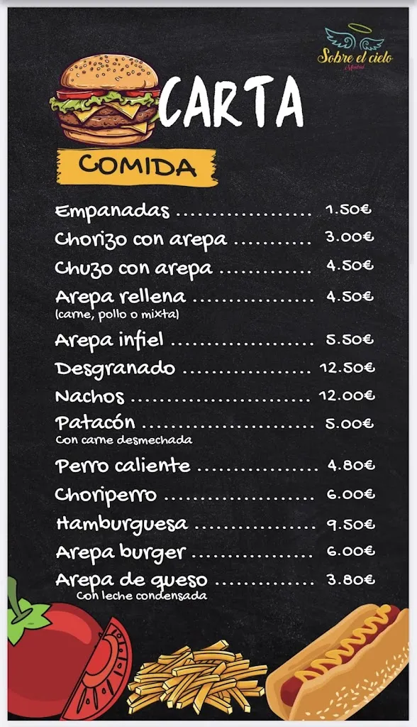 Menu_Sobre el Cielo, Restaurante latino en Madrid_Escamilla_image_4
