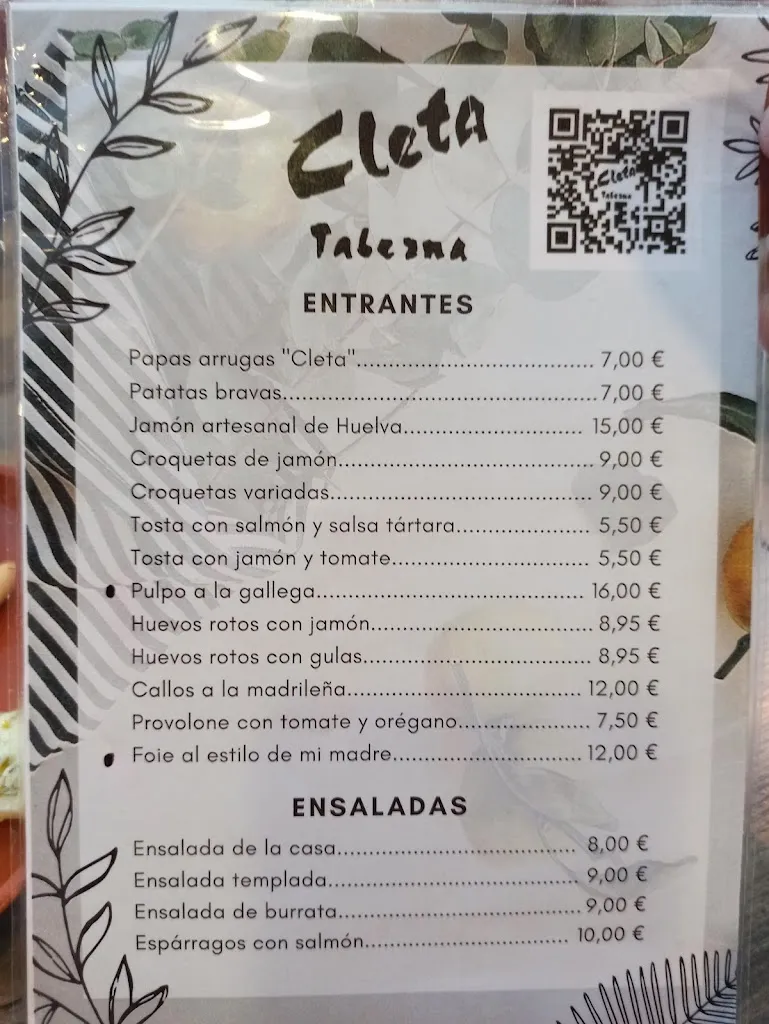 Menu_Taberna Cleta_Casar El_image_2