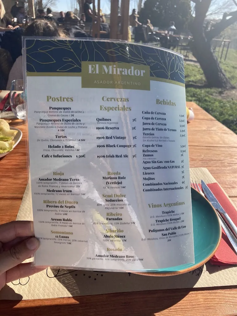 Menu_Asador Argentino El Mirador_Casar El_image_4