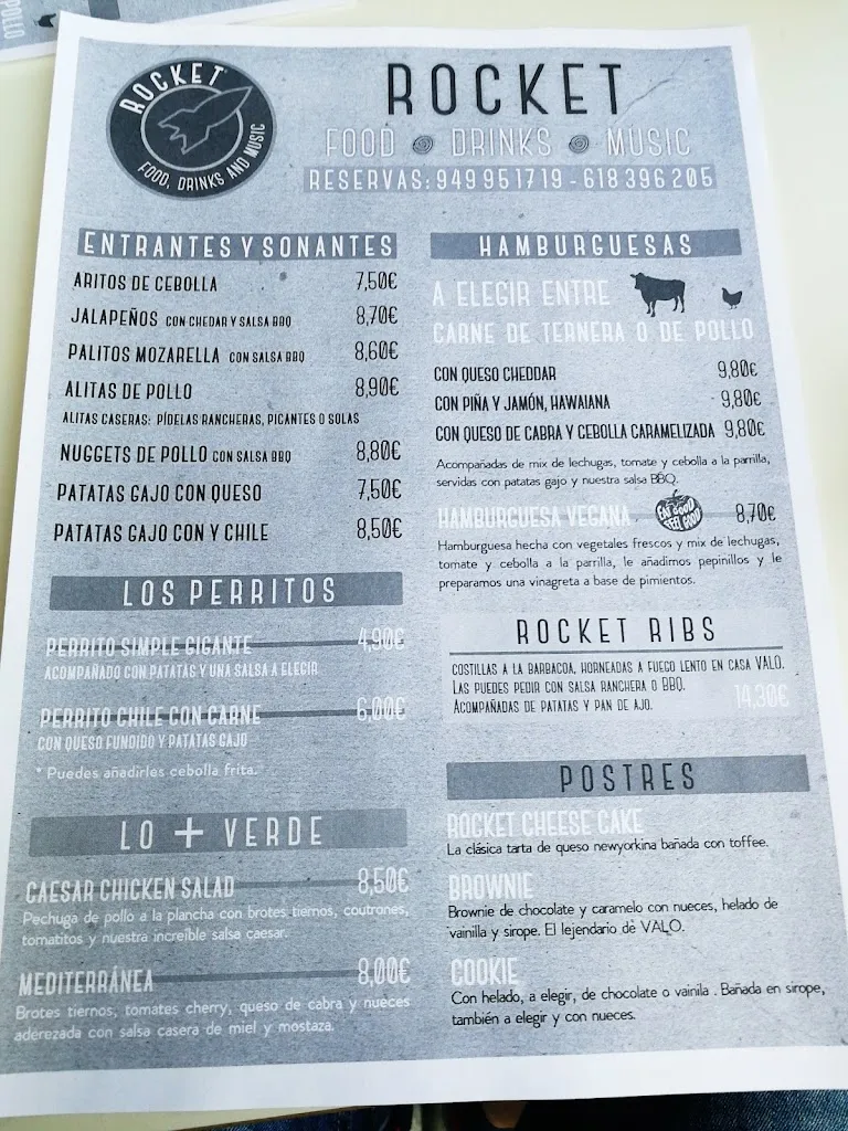 Menu_Rocket Restaurante_Casar El_image_2