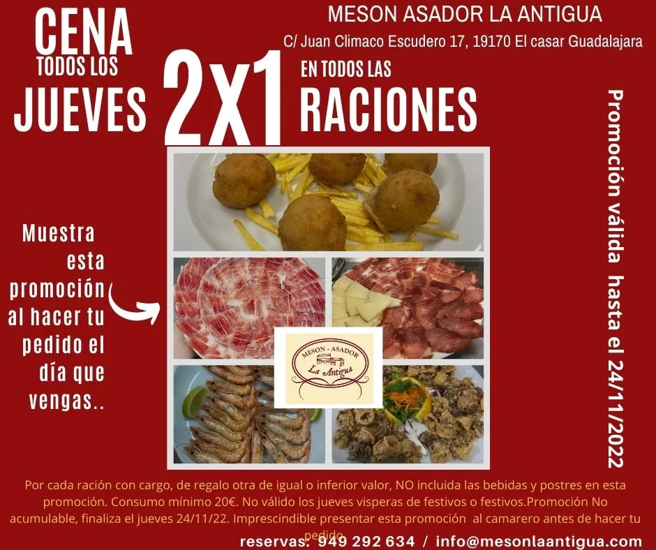 Menu_Mesón La Antigua_Casar El_immagine_2