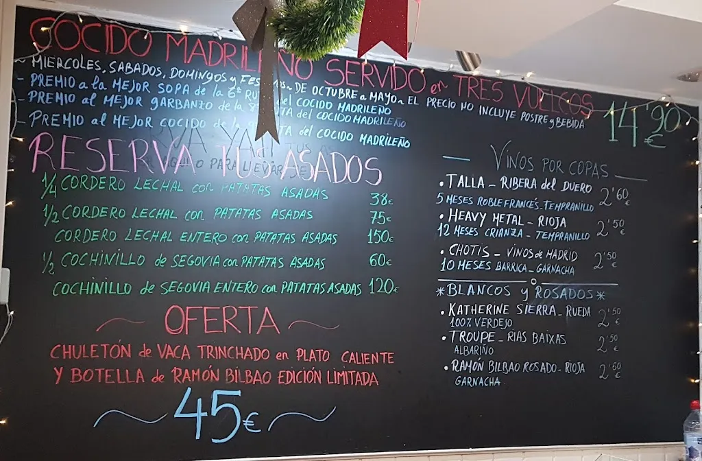 Menu_Restaurante Puerta Bisagra - Cocido Madrileño_Herrería_immagine_3