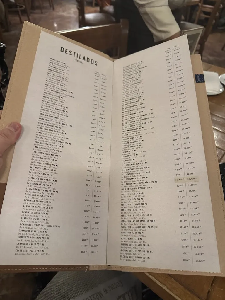 Menu_La Tequila Cocina de México Av México_Guadalajara_image_1