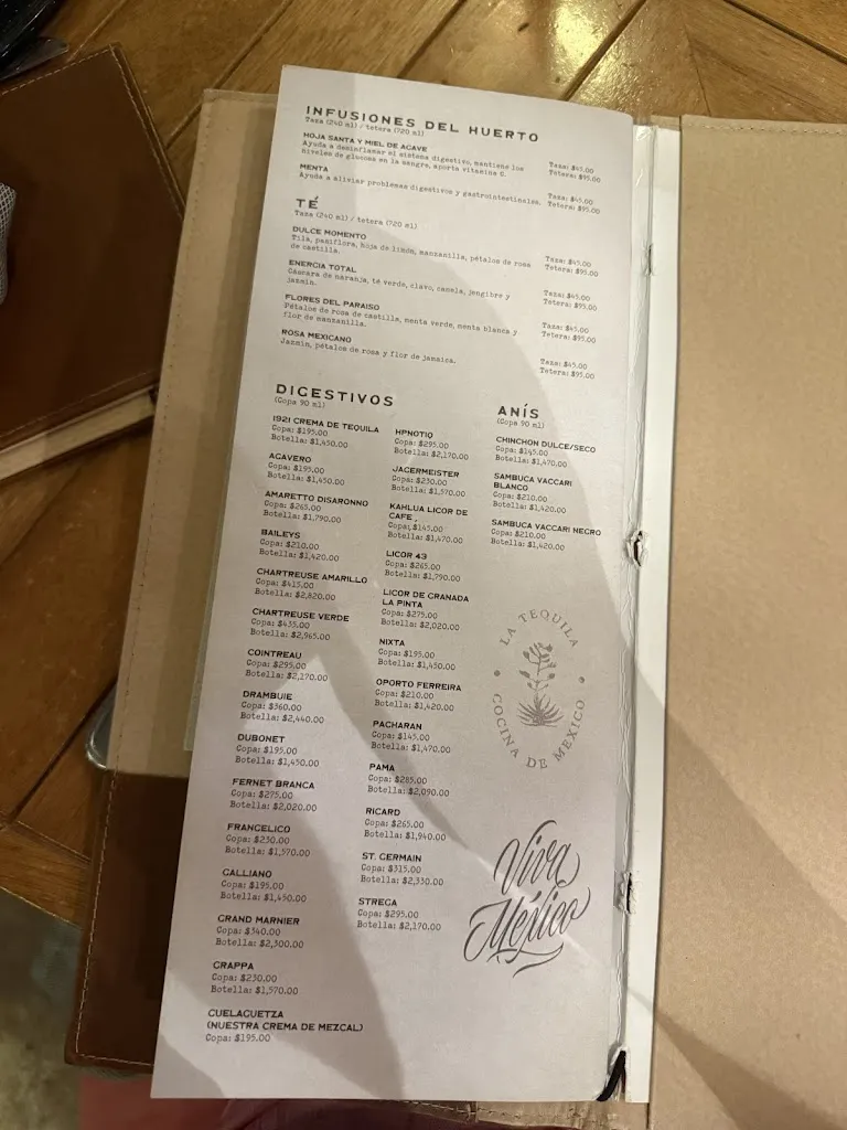 Menu_La Tequila Cocina de México Av México_Guadalajara_image_4