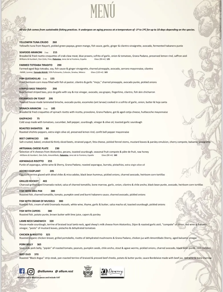 Menu_Restaurante Allium_Guadalajara_image_1
