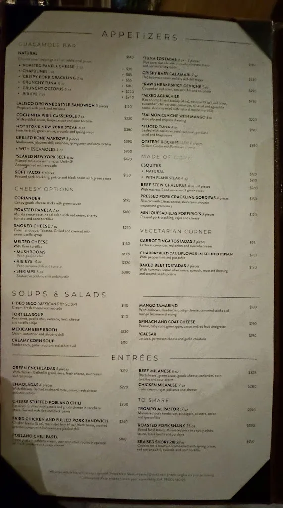 Menu_Porfirio's Guadalajara | Restaurante de comida mexicana_Guadalajara_image_2
