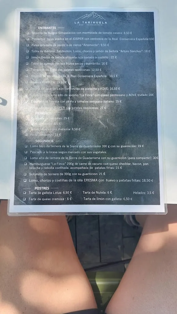 Menu_La Tarihuela_Huerce La_image_3