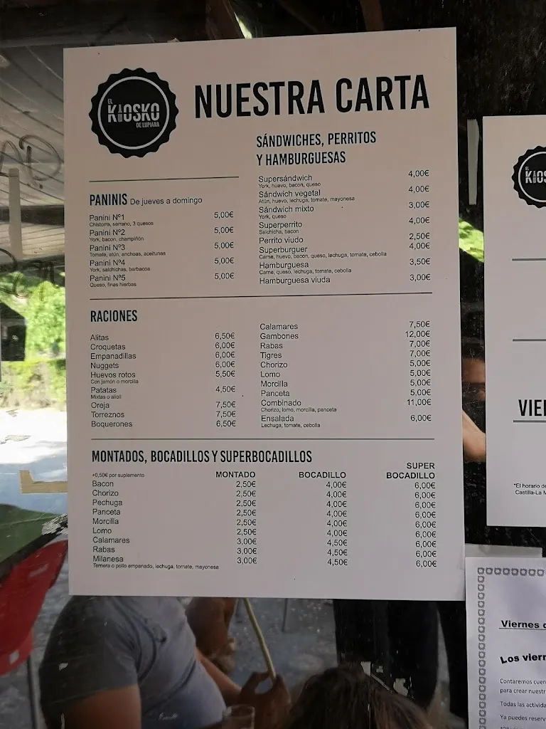 Menu_Kiosko de Lupiana_Lupiana_image_1