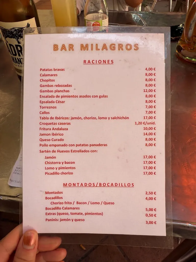 Menu_Restaurante Bar Milagros_Mandayona_image_1