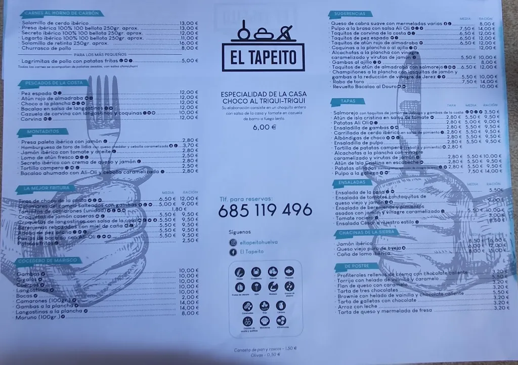 Menu_El Tapeíto HUELVA_Hueva_image_2