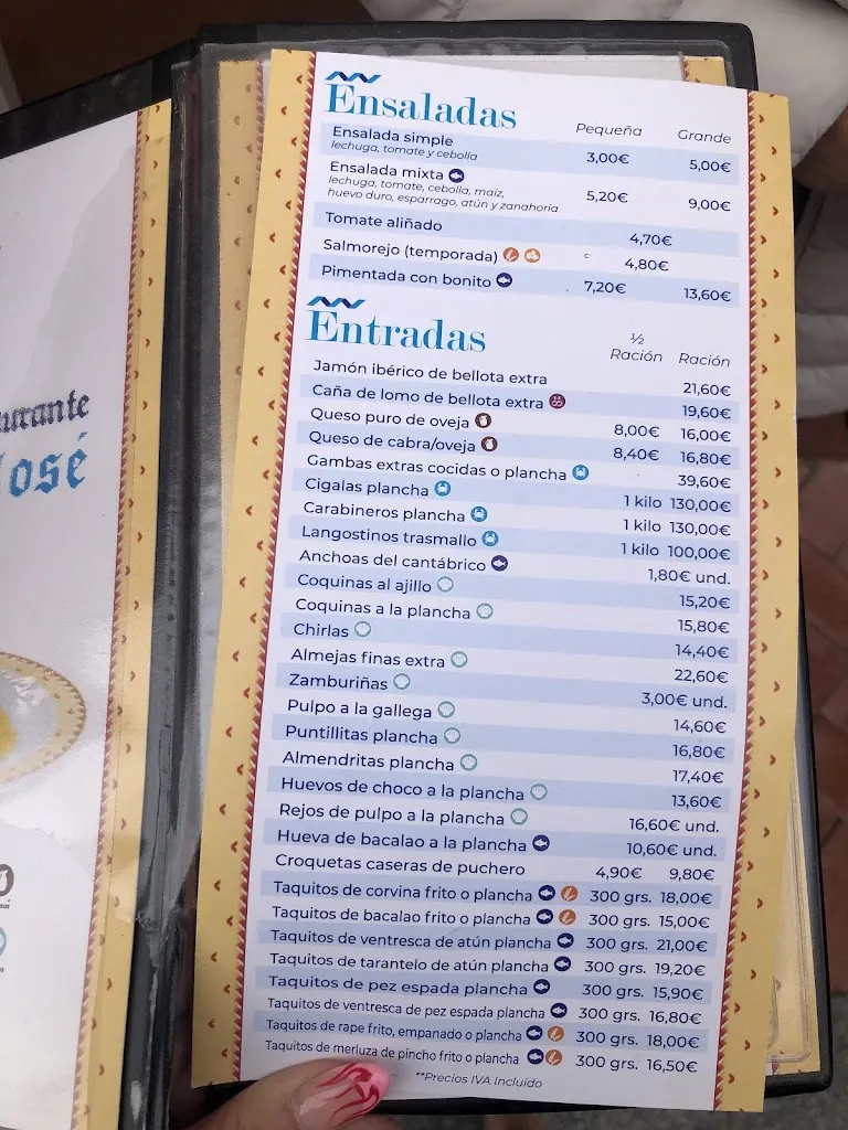 Menu_Bar Restaurante Juan José_Hueva_immagine_3