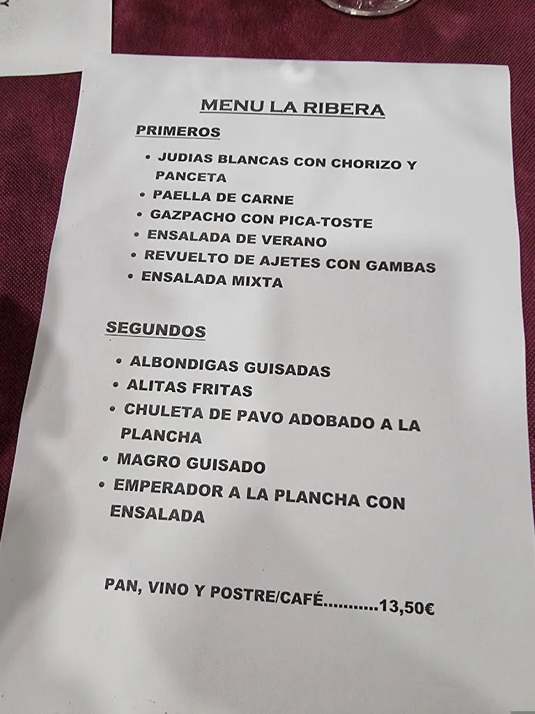 Menu_La Ribera_Molina de Aragón_immagine_2
