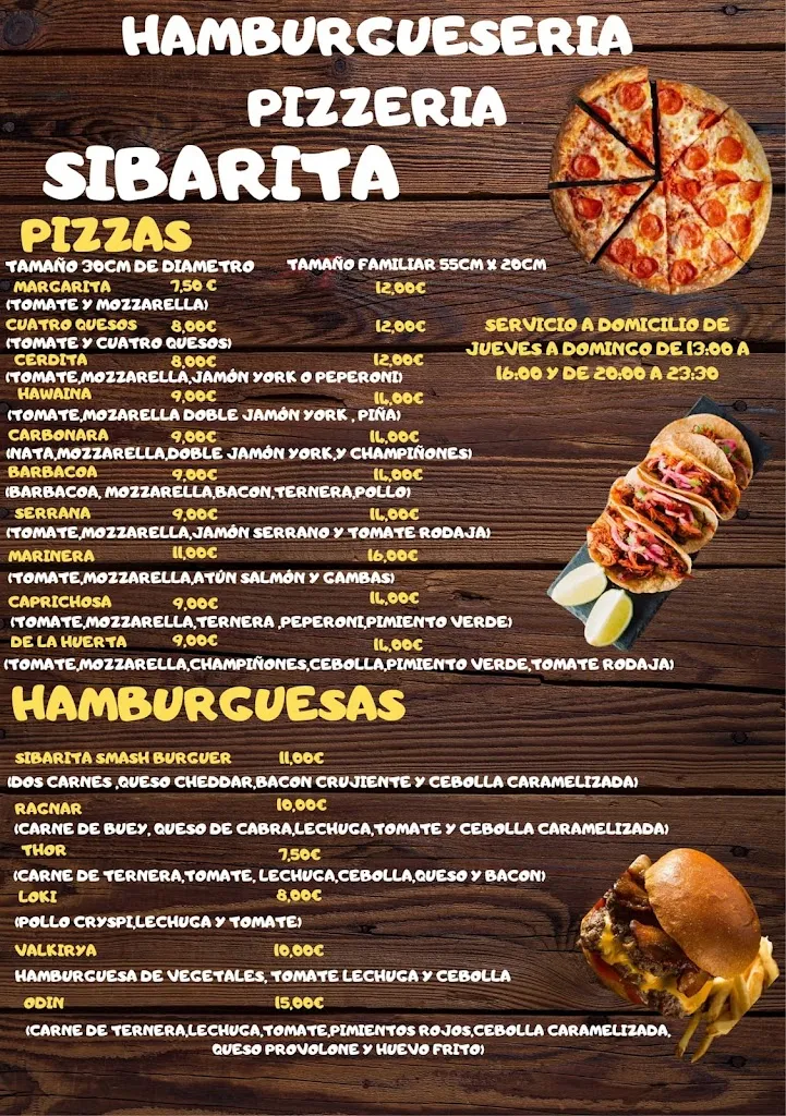Menu_HAMBURGUESERIA,PIZZERIA SIBARITA_Marchamalo_image_1