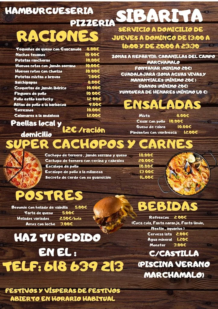 Menu_HAMBURGUESERIA,PIZZERIA SIBARITA_Marchamalo_image_2
