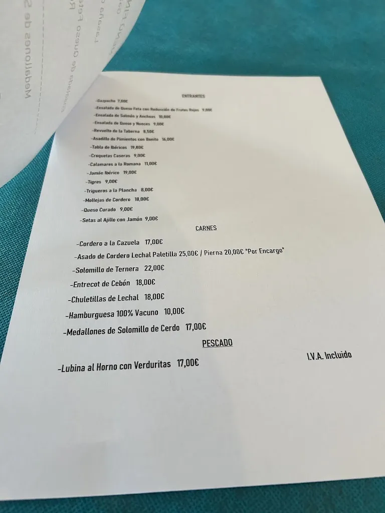 Menu_Taberna Olmeda_Olmeda de Cobeta_immagine_3